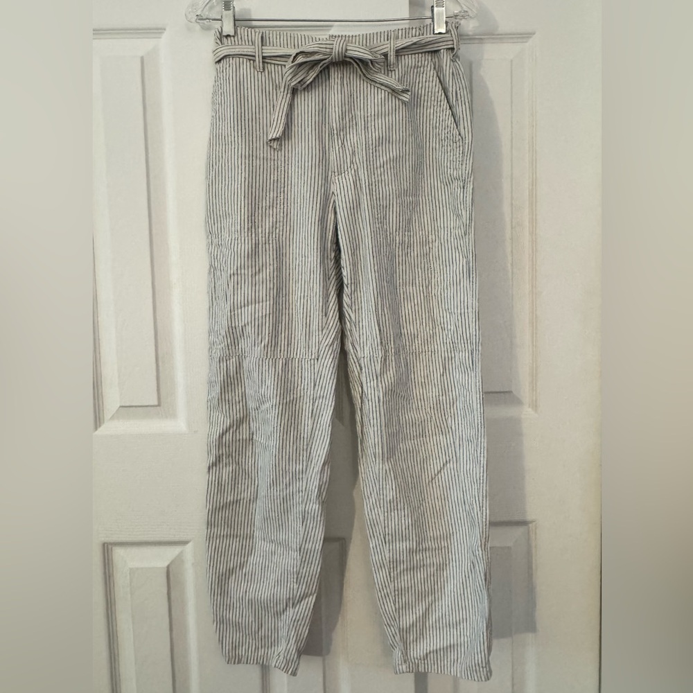 American Eagle Striped Straight Leg Pants